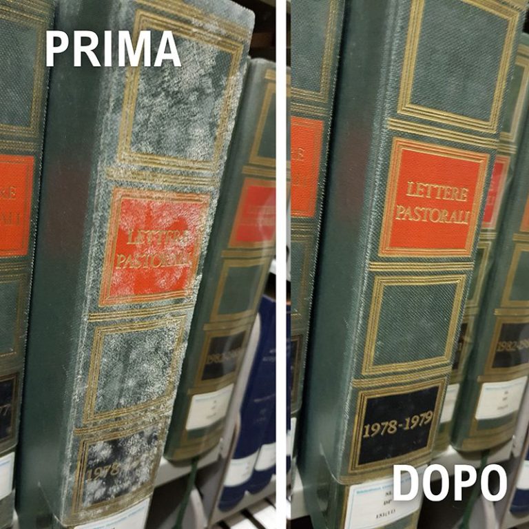 Disinfezione e spolveratura patrimonio librario